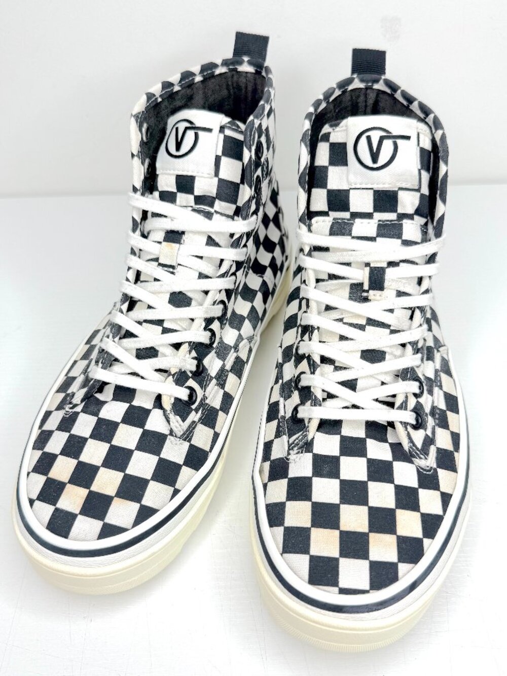 VANS Sentry WC Waffle Cup Checkerboard Hi Tops Skate Sneakers Mens 9